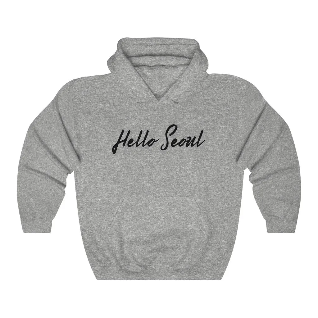 Hello Seoul Hoodie - Trendy Winter Kpop Hoodies Kpop Fashion - Kpop Hooded Sweater