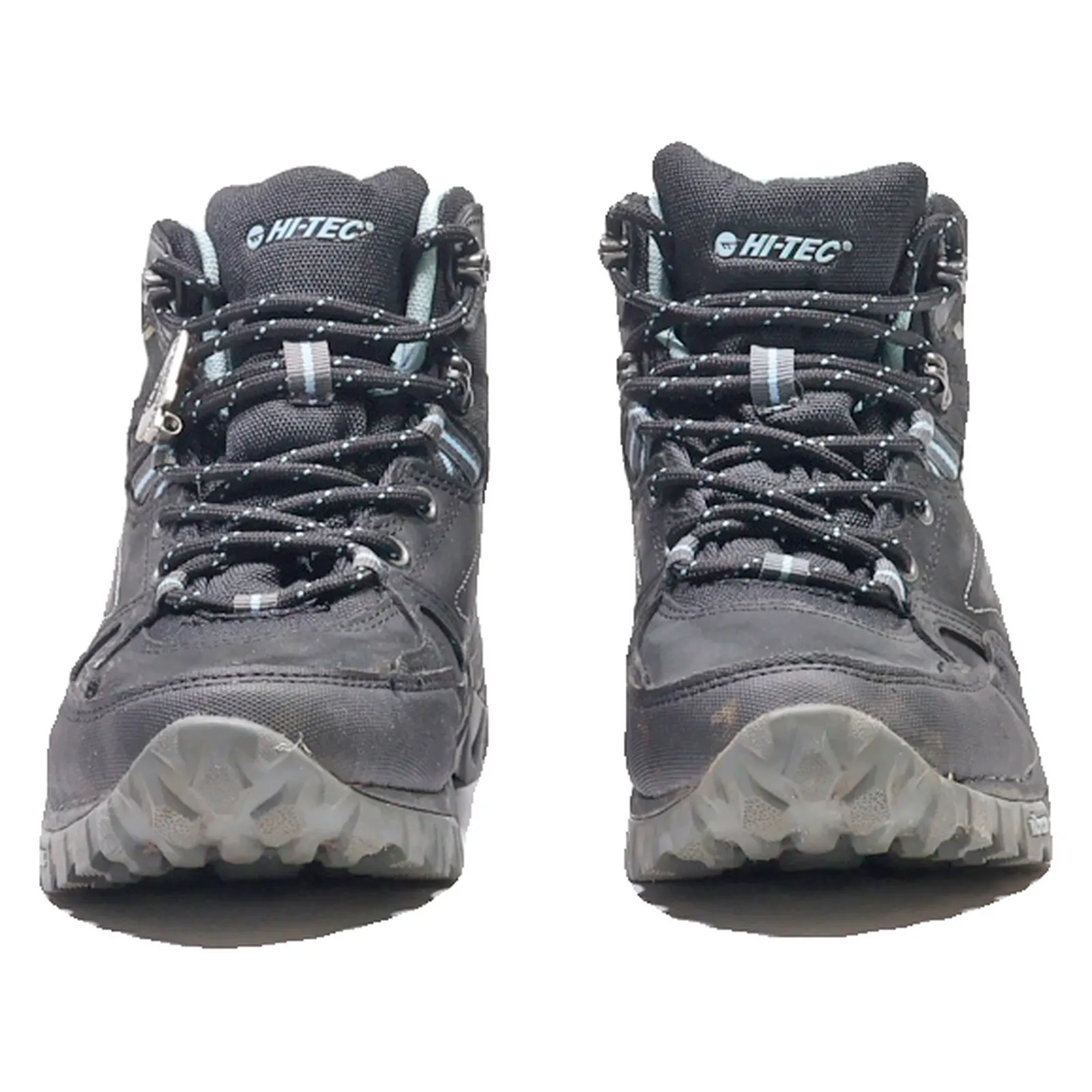 HI-TEC Hiking Boots Black Leather Womens UK 4.5