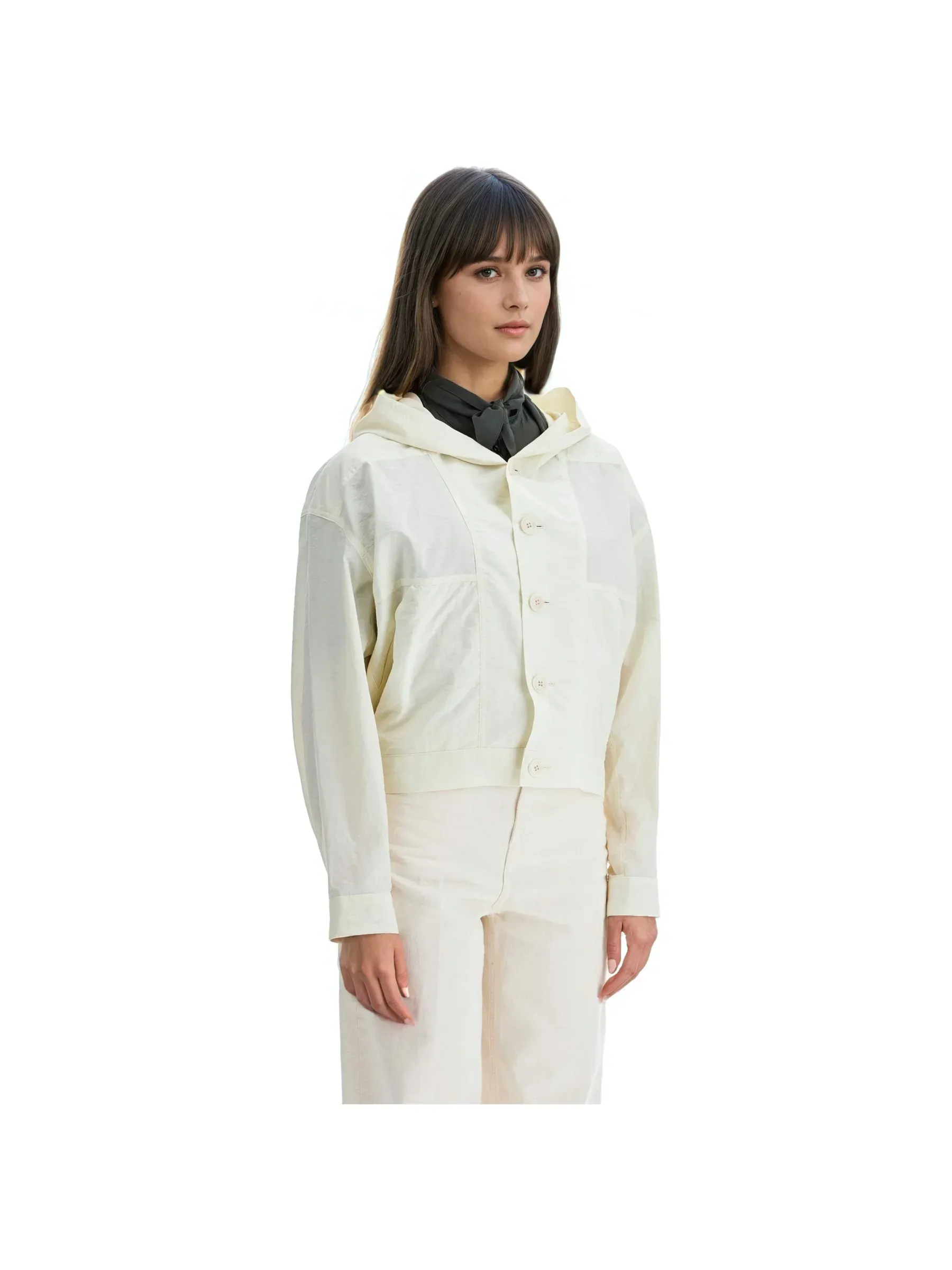 Hooded Blouson Jacket